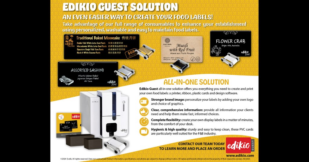 Introducing Edikio Guest Solution: Simplify Your Food Labeling Process!